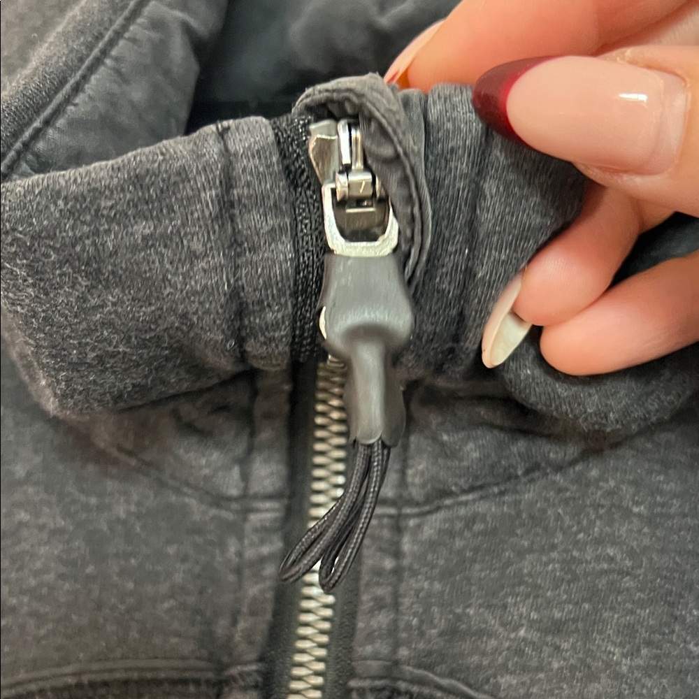 Women's Black Jacket Lululemon Scuba Collared neck zip up athletic sweater - Picture 5 of 8